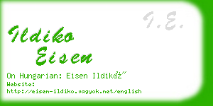 ildiko eisen business card